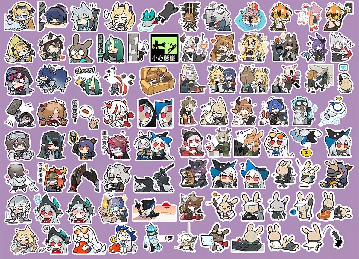 Arknights character expression sticker pack - Image 4