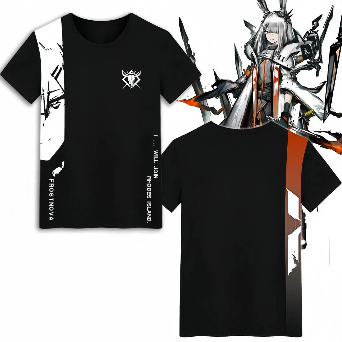 Arknights Frostnova Character Style T-shirt - Image 2