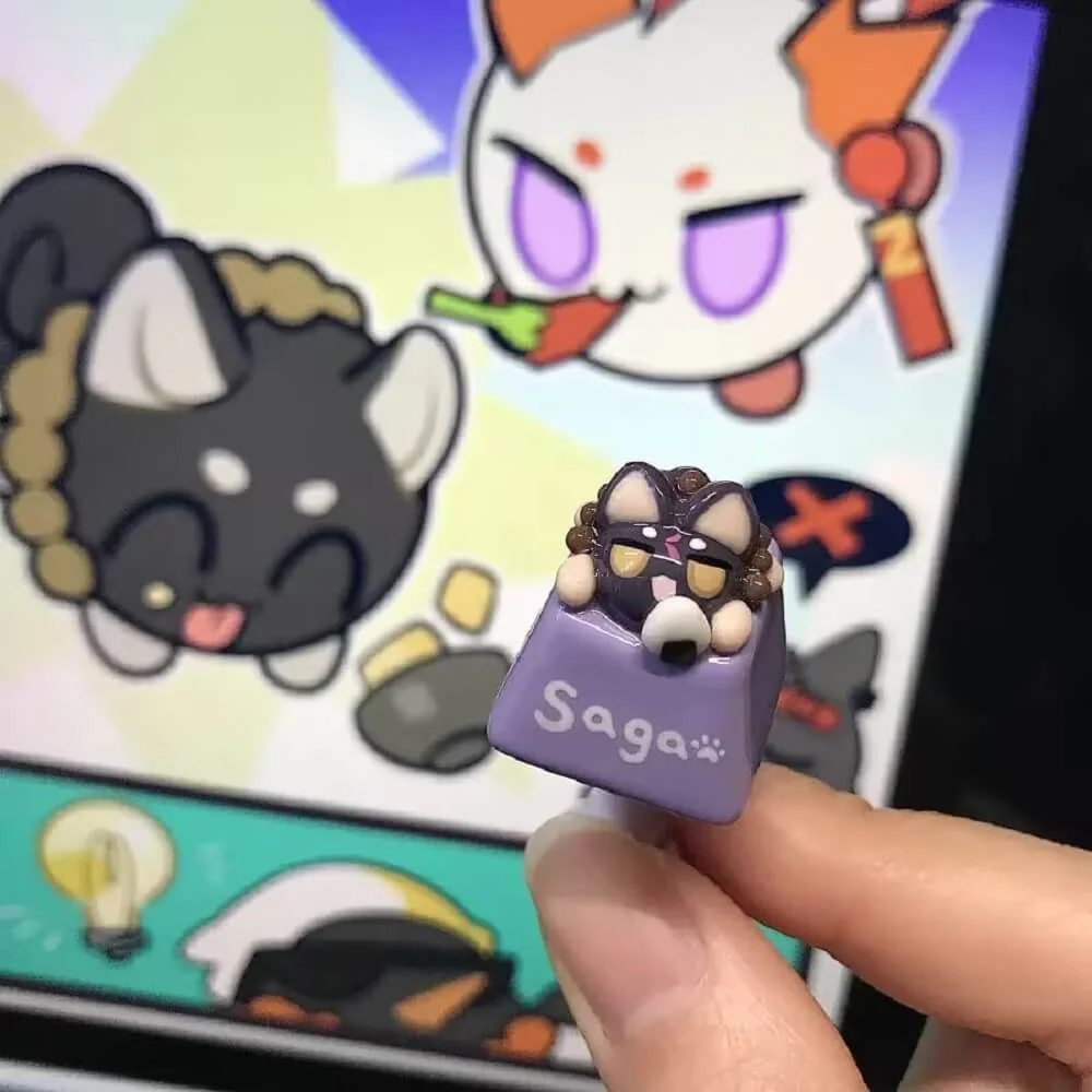 Arknights Saga Bean keycaps - Image 2