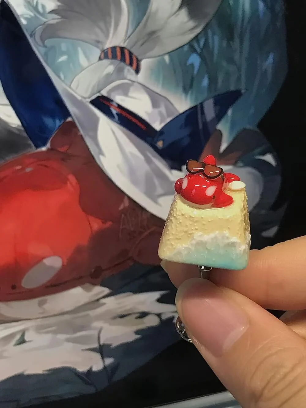 Arknights Skadi Red Killer Whale keycaps - Image 2