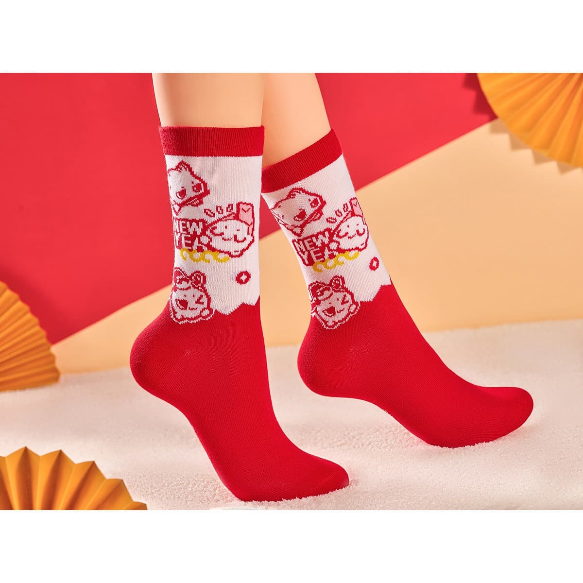 [Pre-sale] Arknights: Endfield × Lawson Jacquard mid-calf Socks - Image 3