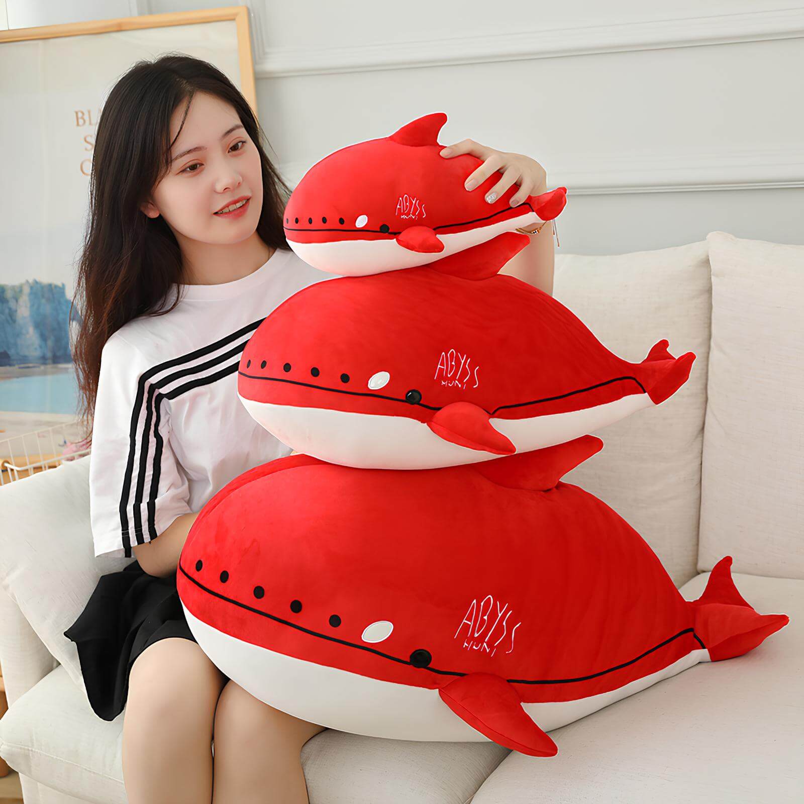Arknights Skadi Red Killer Whale Matching Pillow - Image 4